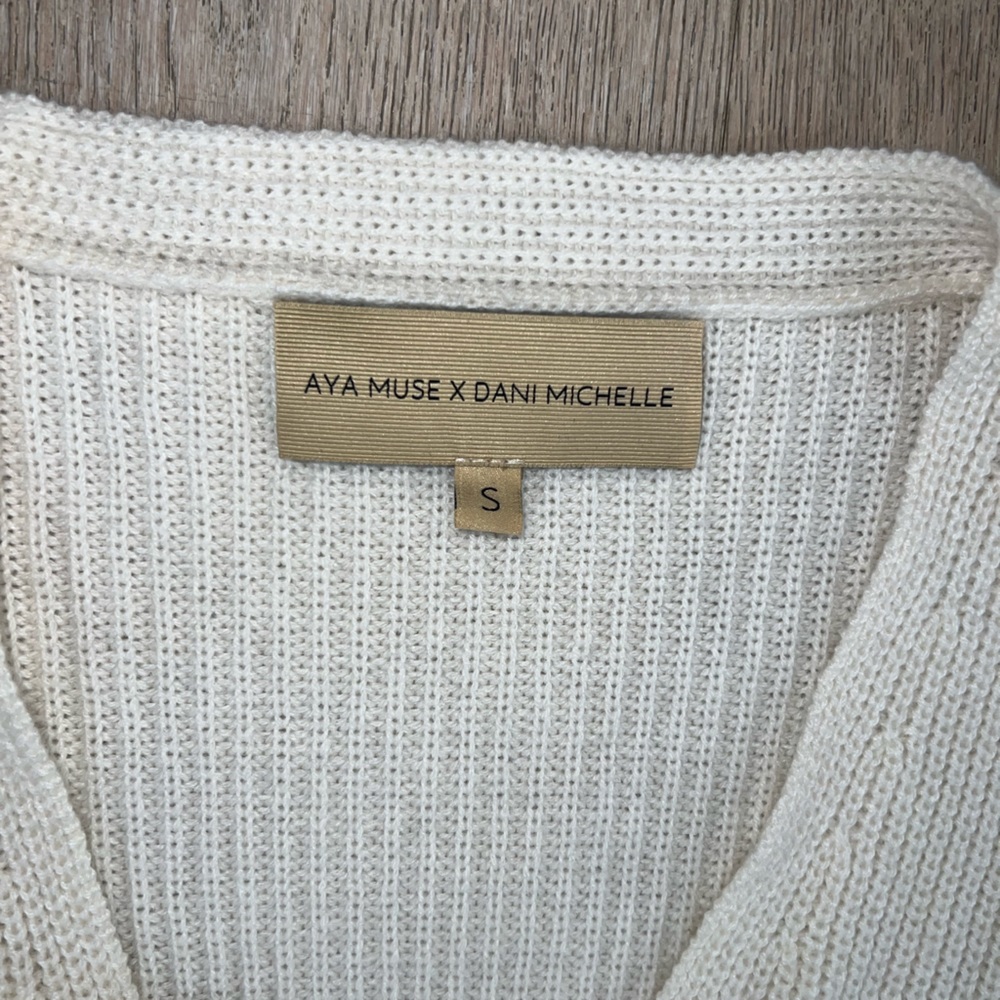 Aya muse x Dani michelle cashmere cardigan